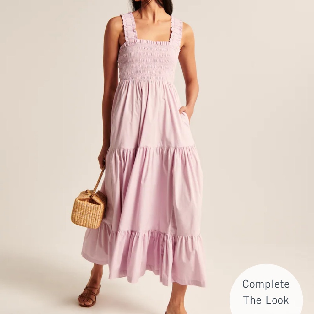 Abercrombie Smocked Bodice Easy Maxi Dress